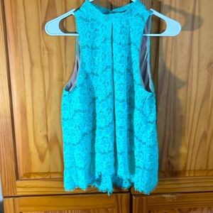 Lace high neck blouse